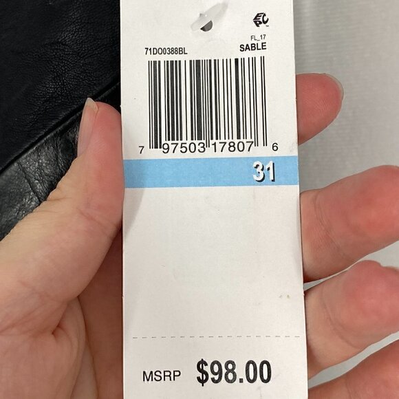 Blank NYC Sable Faux Leather Skirt in Black Size 31 NWT - Picture 5 of 10